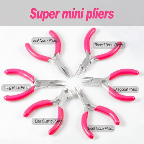 3 Inches Mini Bent Nose Pliers for Jewelry Making Bent Chain Nose Pliers Jewelry Making Plier Tools Mini Plier for Jewelry Making Supplies in Saudi Arabia