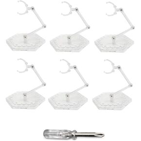 حامل شخصيات الحركة، 6 قطع قاعدة حامل عرض شخصيات الحركة قابلة للتعديل متوافقة مع دمية جاندام، حامل دعم النموذج مع مفك البراغي in Kuwait