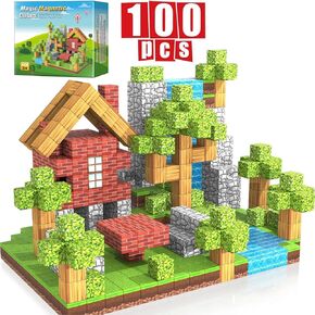 Magnetic blocks-100pcs,Building Cube,Size 0.8 inches/2cm, Constructions Toys for Boys & Girls Age 3-4, 5 6 7 8 9 10 in Saudi Arabia