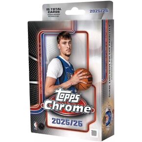 2025-26 Chrome Basketball Card Hanger Box (15 Cards) (Pulsar Parallels) in Saudi Arabia
