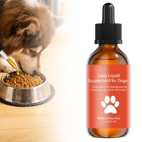 مكمل طول عمر الكلب NAD+ & NMN، Liposomal NAD Nicotinamide Riboside Resveratrol، صحة المفاصل والحيوية والشيخوخة الصحية، سهل تقديمه كل يوم - امتصاص أفضل، 60 مل in Kuwait