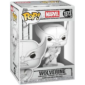 Funko Pop! Marvel: Marvel Sketched - Wolverine - X-Men - Collectable Vinyl Figure - Gift Idea - Official Merchandise - Toys for Kids & Adults - Comic Fans - Model Figure for Collectors and Display in Saudi Arabia