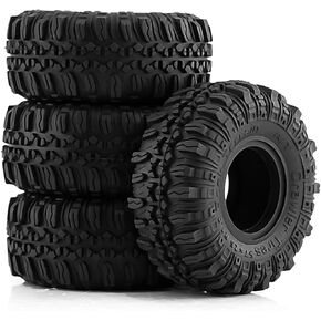 إطارات LAEFINA 57 مم RC مقاس 1.0 بوصة بديلة لإطارات مطاطية 1/18 TRX4M 1/24 RC Crawler Car SCX24 FMS FCX24 أجزاء (A) in Kuwait