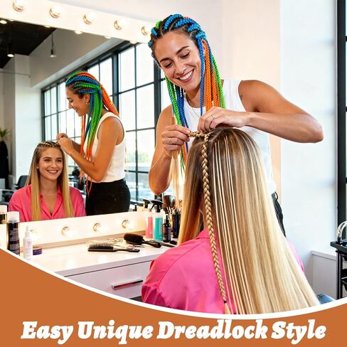 XLIUAX 6 عبوات من خطافات الكروشيه Dreadlock للشعر، 2 أنماط من أدوات إبرة الكروشيه للشعر المجدول 0.5 مم 0.75 مم 1 مم طرف إبرة نسج خطافات كروشيه للحفاظ على الرهبة الحقيقية in Saudi Arabia