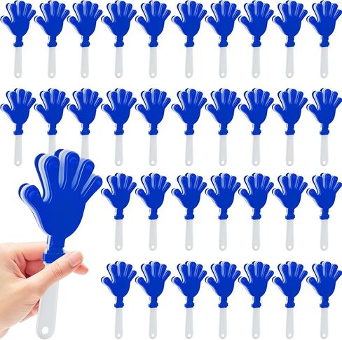 36 Pcs Hand Clappers for Sporting Events Loud Plastic Noisemakers for Football Basketball Baseball Fans(Red and Black) in Saudi Arabia