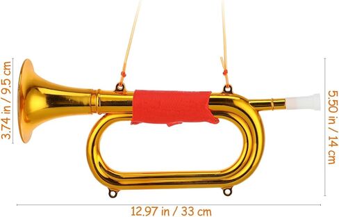 besportble، لعبة البوق الذهبي للأولاد والبنات، قرن بوق واقعي للعروض المسرحية، وممارسة الموسيقى واللعب التعليمي، آلة موسيقية ممتعة للبنين والبنات in Kuwait