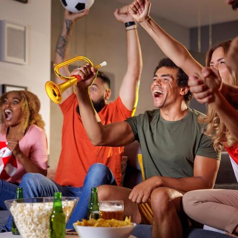 besportble، لعبة البوق الذهبي للأولاد والبنات، قرن بوق واقعي للعروض المسرحية، وممارسة الموسيقى واللعب التعليمي، آلة موسيقية ممتعة للبنين والبنات in Kuwait