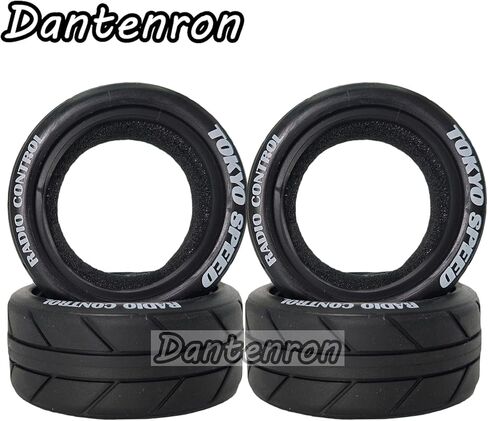1/10 On Road Tires RC Soft Rubber Street Touring Tyres OD 65mm For 1:10 Rally Racing Drift Car Tamiya TT01 TT02 XV01 TA06 A959 PTG2 HPI KYOSHO HSP PTG2 Traxxas RC On-Road Wheels Rims 4PCS in Saudi Arabia