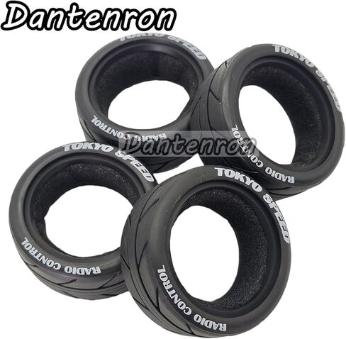 1/10 On Road Tires RC Soft Rubber Street Touring Tyres OD 65mm For 1:10 Rally Racing Drift Car Tamiya TT01 TT02 XV01 TA06 A959 PTG2 HPI KYOSHO HSP PTG2 Traxxas RC On-Road Wheels Rims 4PCS in Saudi Arabia