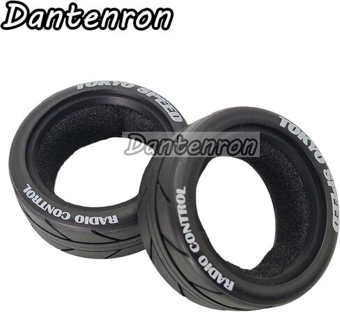 1/10 On Road Tires RC Soft Rubber Street Touring Tyres OD 65mm For 1:10 Rally Racing Drift Car Tamiya TT01 TT02 XV01 TA06 A959 PTG2 HPI KYOSHO HSP PTG2 Traxxas RC On-Road Wheels Rims 4PCS in Saudi Arabia
