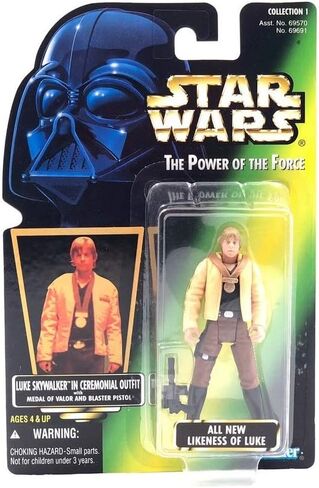 Kenner Luke Skywalker in Ceremonial Outfit with Medal of Valor and Blaster Pistol Star Wars The Power of The Force in Saudi Arabia