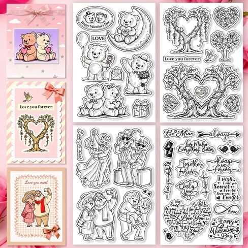 CHGCRAFT 4 Pcs St. Patrick's Day Theme Pattern Clear Stamps Gnome Lucky Grass and Horseshoes Silicone Stamp Seal for DIY Scrapbooking and Card Making Paper Craft Decor 6.3 × 4.3 Inch in Saudi Arabia