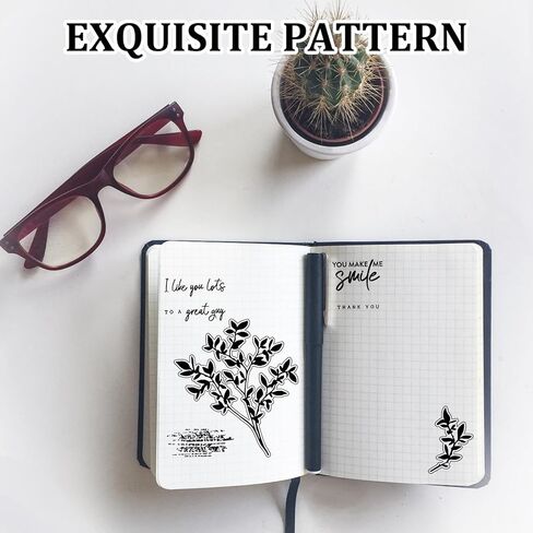 2025-2026 Newests Stamps, Stamps for Card Making, Leaf Silicone Stamp Set Suitable for Scrapbooking, Invitations and Personalized Stationery in Saudi Arabia
