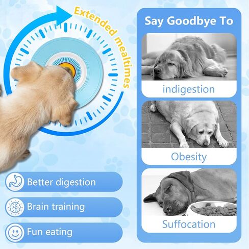 Dog Cat Licks Toys for Liquid Food, Pet Lick Bowl for Dogs and Cats, Anxieties Relief Slow Feeder Dog Lick Ball Treat Dispenser, Non-Slip Licking Bowl Enrichment Toys to Keep Them（1PC） in Saudi Arabia