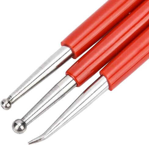 3pcs Leather Craft Carving Modelling Tool, Embossing Spoon Stylus Tool with Stainless Steel Embossing Tool for Leather Detail Sculpture in Saudi Arabia