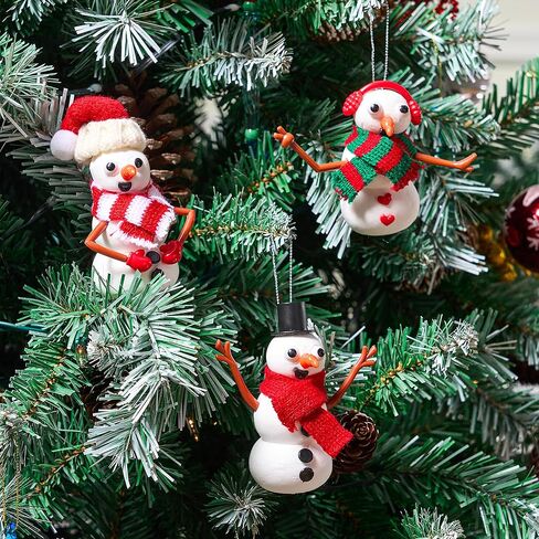 JOYIN Christmas Build a Snowman Craft Kit، 3 عبوات من الطين النمذجة DIY اصنع مجموعة رجل ثلج لفنون عيد الميلاد والأنشطة الحرفية، هدايا عيد الميلاد لتخزين الهدايا للأطفال، لعبة مدرسية مضحكة لصالح الحفلات in Kuwait