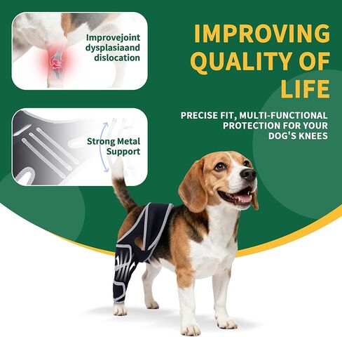 Aeegee Adjustable Dog Knee Brace for ACL tears and patellar Luxation, Providing Stable Support, Pain Relief, and Promoting Recovery, Suitable for Front and Rear Legs (M) in Kuwait