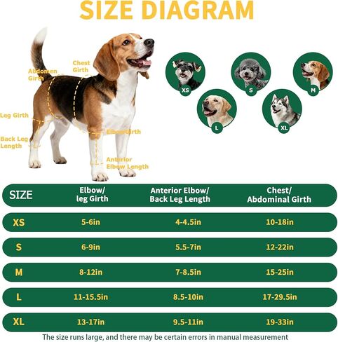 Aeegee Adjustable Dog Knee Brace for ACL tears and patellar Luxation, Providing Stable Support, Pain Relief, and Promoting Recovery, Suitable for Front and Rear Legs (M) in Kuwait