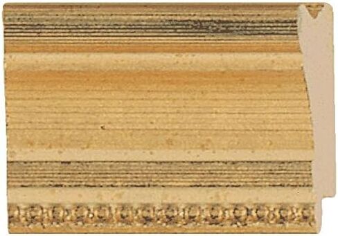CountryArtHouse Picture Frame Moulding (Wood) 100ft bundle - Traditional Gold Finish - 1.5" width - 3/8" rabbet depth in Saudi Arabia
