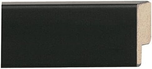 CountryArtHouse Picture Frame Moulding (Wood) 100ft bundle - Contemporary Black Finish - 1" width - 1/2" rabbet depth in Saudi Arabia