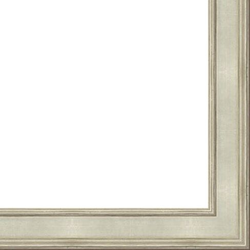 CountryArtHouse Picture Frame Moulding (Wood) 100ft Bundle - Traditional Silver Finish - 3.375" Width - 9/16" Rabbet Depth in Saudi Arabia