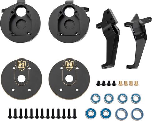 MEUS Racing Brass Stub Axle Carrier Front Steering Knukles Kit for Axial 1/8 AXP8 GILAMON 2.2 4X4 RTR Trail Buggy Upgrades in Kuwait