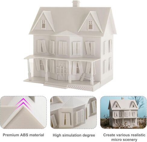 HO Scale Model Haunted House Kit Not-Built Building for Model Railroad JZHO6883JJ in Saudi Arabia