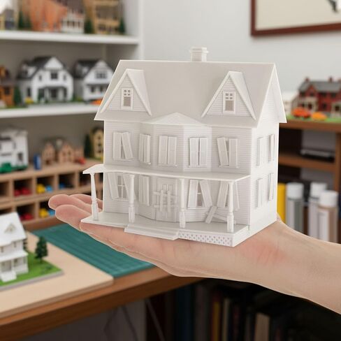HO Scale Model Haunted House Kit Not-Built Building for Model Railroad JZHO6883JJ in Saudi Arabia