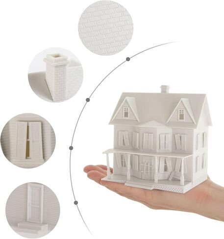 HO Scale Model Haunted House Kit Not-Built Building for Model Railroad JZHO6883JJ in Saudi Arabia