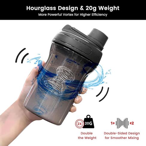 SNAIL GARDEN Hourglass-Shaped Shaker Ball for Smoother Mixing, Heavy Duty 20g Stainless Steel Blender Ball for Fast Mixing, 6PCS Mixing Balls for Shaker Bottles and Liquid Mixing in Saudi Arabia