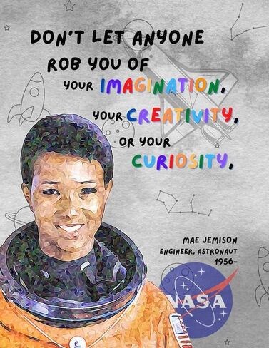 Check6 Mae Jemison Poster | 12-Inches By 18-Inches Inspirational Motivational Educational Classroom Posters |Great Gift Ideas For Teachers | P1008 in Kuwait
