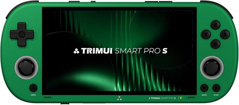 وحدة تحكم الألعاب المحمولة Trimui Smart Pro-S 4.96 بوصة Retro، Allwinner A523 Octa-Core 2.0 جيجا هرتز، Mali-G57، تبريد نشط، L3/R3، Linux، 8 جيجابايت + microSD (أسود - 64 جيجابايت) in Kuwait