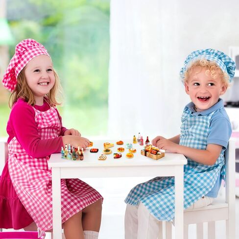 JANYUN 120pcs Mini Resin Food, Miniature Drink Bottles Resin Hamburg Cake Ice Cream Pretend Play Kitchen Game Accessories for Dollhouse Accessories Decorations in Saudi Arabia