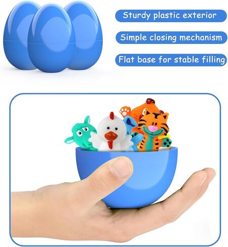 3.5"Unfilled Easter Eggs, 36 pcs Colorful Egg Plus 2 Golden Egg, 38 Pcs Plastic Empty Eggs Colors for Easter Hunts, Surprises, Easter Basket Stuffers Fillers in Saudi Arabia