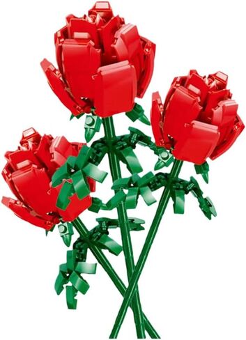 Roses Building Sets for Kids, Toy Flower Bouquet Gift for Girl Friend Birthday Christmas and Valentine's Day in Saudi Arabia
