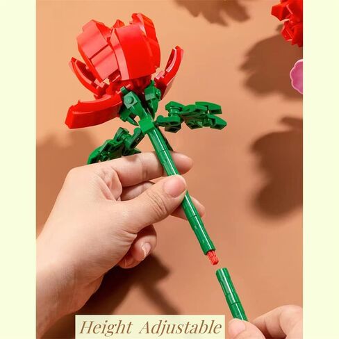 Roses Building Sets for Kids, Toy Flower Bouquet Gift for Girl Friend Birthday Christmas and Valentine's Day in Saudi Arabia