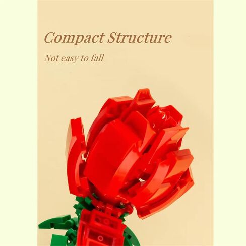 Roses Building Sets for Kids, Toy Flower Bouquet Gift for Girl Friend Birthday Christmas and Valentine's Day in Saudi Arabia
