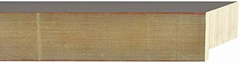 Picture Frame Moulding (Wood) 100ft Bundle - Contemporary Silver Finish - 1.75" Width - 2 1/4" Rabbet Depth in Saudi Arabia