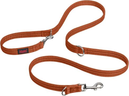 HALTI Training Leash - Multifunctional Double-Ended Dog Leash, Ideal for Anti-Pulling Dog Training. Easy to Use, Lightweight & Durable. Suitable for Medium to Large Dogs & Puppies (Size Large, Black) in Saudi Arabia