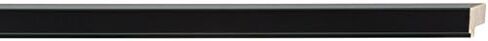 CountryArtHouse Picture Frame Moulding (Wood) 100ft bundle - Contemporary Black Finish - 0.625" width - 1/2" rabbet depth in Saudi Arabia