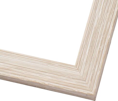 CountryArtHouse Picture Frame Moulding (Wood) 100ft bundle - Distressed/Aged White Washed Finish - 1.5" width - 1/2" rabbet depth in Saudi Arabia