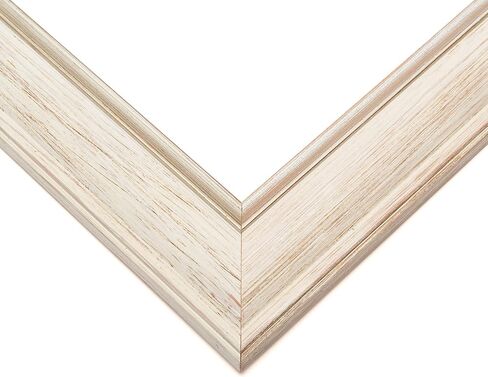 CountryArtHouse Picture Frame Moulding (Wood) 100ft bundle - Contemporary White Finish - 1.75" width - 1/2" rabbet depth in Saudi Arabia