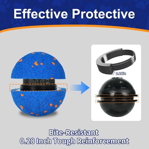 Ombrael Smart Interactive Dog Ball，Automatic Moving, Bouncing, Spinning Ball, Chew-Resistant & Washable E-TPU Rubber Toy, Perfectly Sized for The Mouths of Medium to Large Dogs in Saudi Arabia