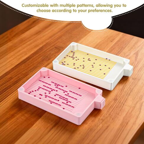 New Magnetic Diamond Painting Tray Features a Dazzling Starlight Effect Complemented by Beautiful, Colorful Patterns.Large-Sized Diamond Painting Tray Suitable for Round and Square Diamonds. (YE) in Saudi Arabia