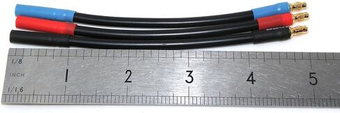3 عبوات 3.5 ملم ذكر إلى 4 ملم أنثى Castle ESC تمديد يؤدي، 12AWG سلك درجة حرارة عالية 200 درجة مئوية، 12.5 سم RC موتور قوة تمديد الكابلات in Kuwait