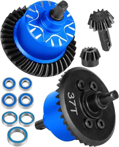 RC Diff Gear 37T Upgrades Part for 1/10 Slash 4X4 VXL/Rustler 4X4 VXL/Stampede 4X4 VXL/Hoss 4X4 VXL/XO-1,Front Rear Differential Hop Ups,Red in Saudi Arabia