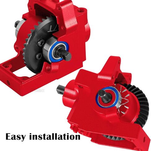 RC Diff Gear 37T Upgrades Part for 1/10 Slash 4X4 VXL/Rustler 4X4 VXL/Stampede 4X4 VXL/Hoss 4X4 VXL/XO-1,Front Rear Differential Hop Ups,Red in Saudi Arabia
