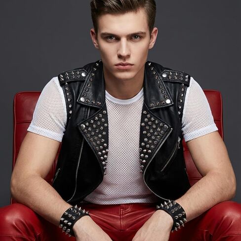 Shimmeroo 200pcs 8mm الفضة رصاصة سبايك مخروط ترصيع، فاسق المسامير مخروط سبايك مسمار للحرف اليدوية، ومسامير الظهر المسطحة والمسامير الغراء على ديكور للملابس الجلود حزام حقيبة أحذية مجوهرات الزخارف in Kuwait