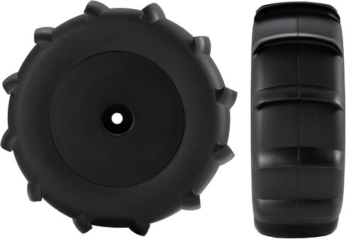 4PCS Off Road Snow Sand Rubber Tires RC Paddle Tires Hexagon 12mm Wheels for almost all 1/10 scale RC trucks with 12mm Truck (Black) in Saudi Arabia