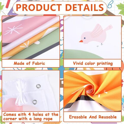 Wiooffen Spring Classroom Decorations Flower Boho Motivational Inspirational Quotes Back to School Backdrop Be the Kind Hanging Banner Photo Booth Props Background for School Hallway Home Wall Decor in Saudi Arabia